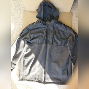 Under Armour Jacket Men's XXL Black Gray Hood Style 1345316